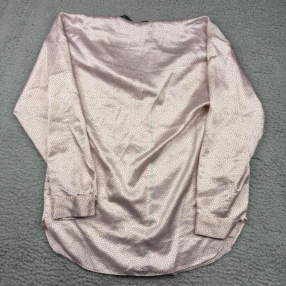 VTG‎ Christian Dior Satin Polka Dot Pajama Set 2pc Women's S Pink USA Lingerie - Picture 9 of 15